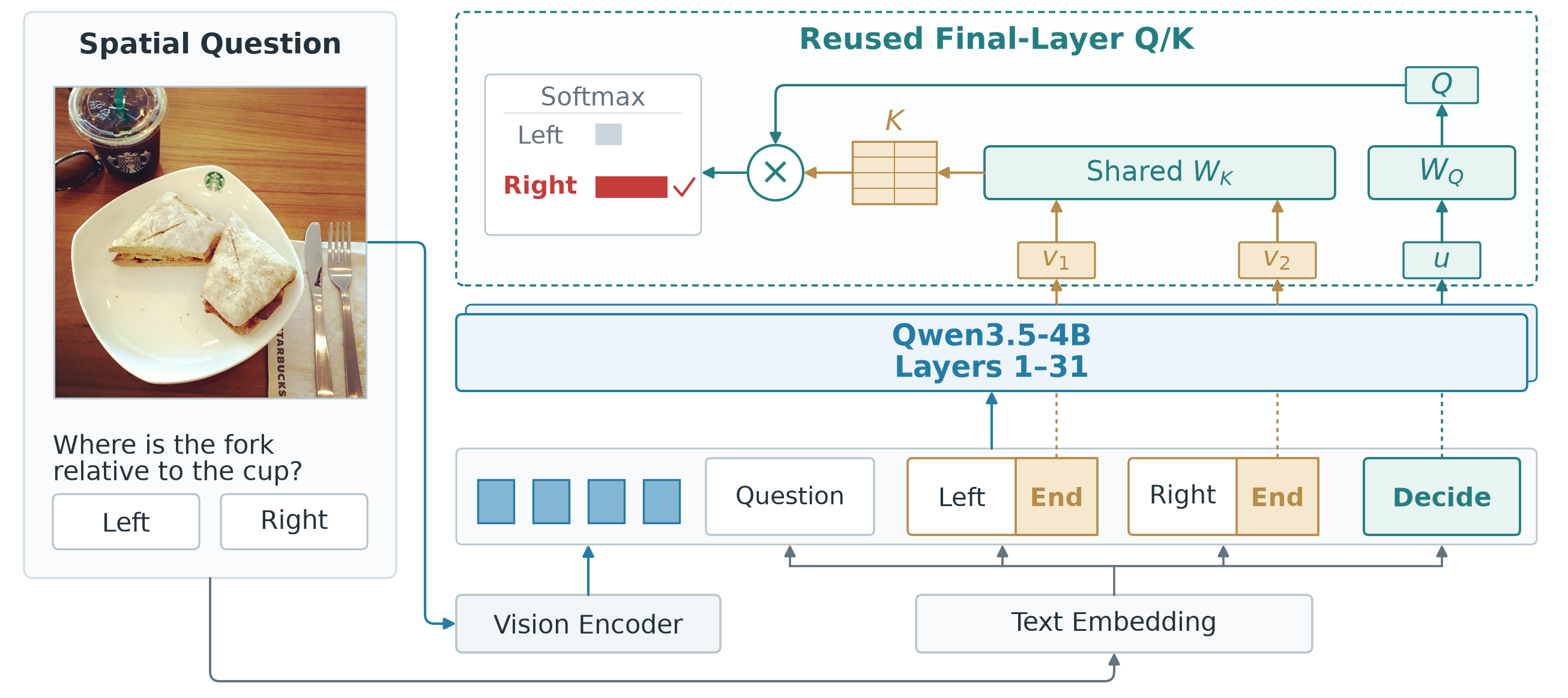 MJev-Spatial architecture with native final-layer query and key projections.